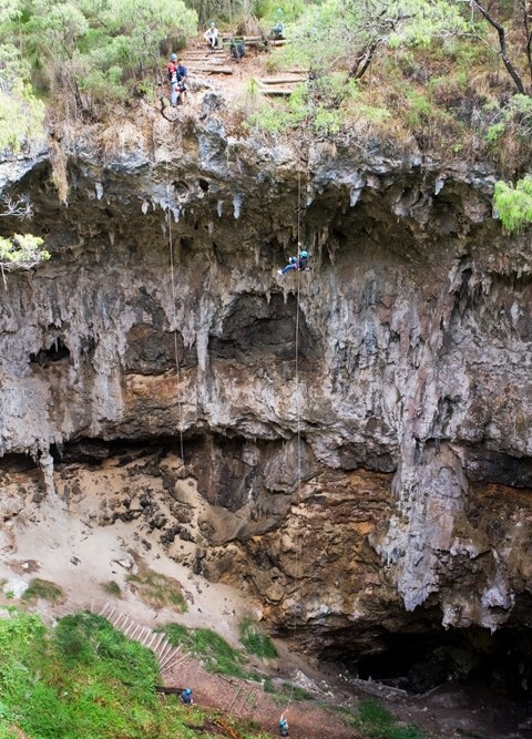 Abseiling Amazing Brides Cave